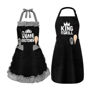 King & Queen Aprons