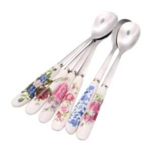 Stainless Steel & Ceramic Steel Coffee Spoon