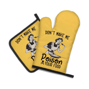 Food Funny Oven Mitts and Pot Holder